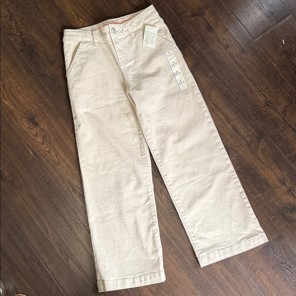 Cat & Jack Light Beige Wide-Leg Pants